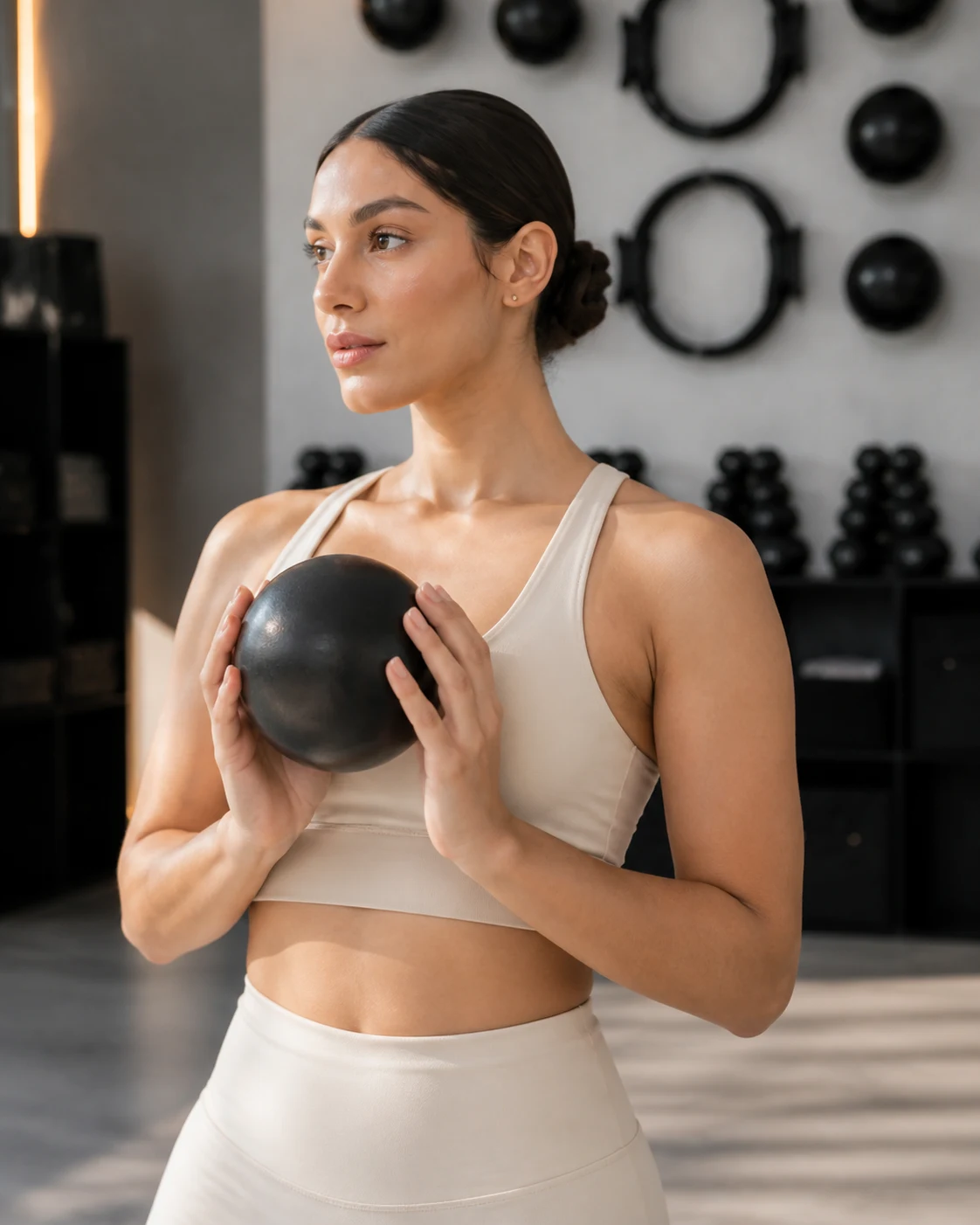 Pelota pequeña utilizada en Pilates Mat
